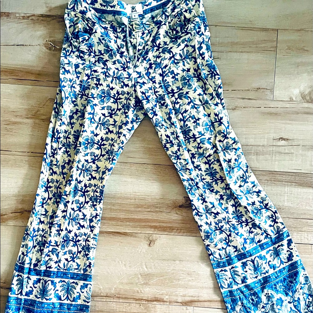 Kelly Cushing Palm Beach Designer Bohemian Indian Cotton Pants 4